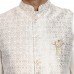 Cream Jamawar Textured Fancy Waistcoat for Men Cream Jamawar Textured Fancy Waistcoat for Men