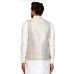 Cream Jamawar Textured Fancy Waistcoat for Men Cream Jamawar Textured Fancy Waistcoat for Men