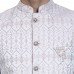 Light Purple Jamawar Textured Men’s Waistcoat