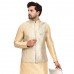 Antique Gold Jamawar Designer Waistcoat for Men Antique Gold Jamawar Designer Waistcoat for Men