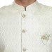 Cream Brocade Style Slim Fit Mens Waistcoat Cream Brocade Style Slim Fit Mens Waistcoat